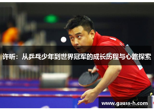 许昕：从乒乓少年到世界冠军的成长历程与心路探索